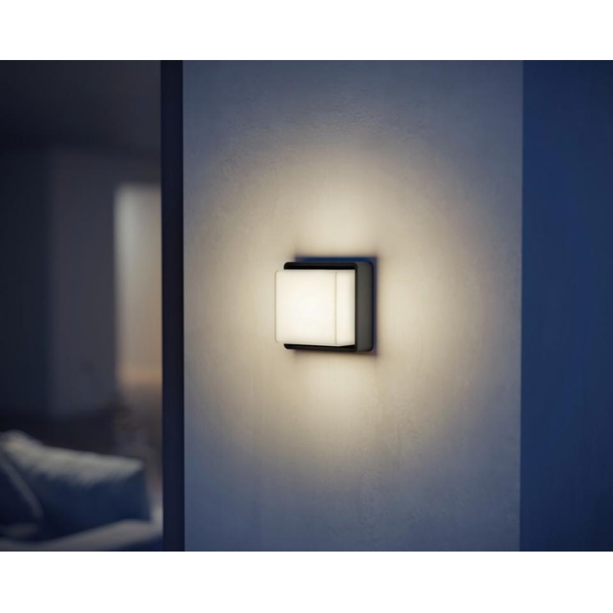 Steinel 078645- LED Lauko sieninis šviestuvas su jutikliu L 845 SC 9W/230V 3000K IP44 antracitas