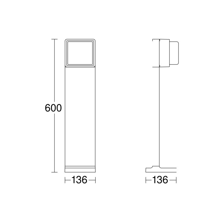 Steinel 078652 - LED Pritemdomas lauko šviestuvas GL 85 C 600 LED/9W/230V 3000K IP44