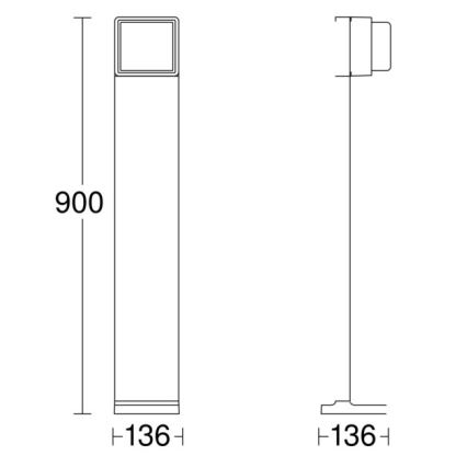 Steinel 078676 - LED Reguliuojama lauko lempa GL 85 C 900 LED/9W/230V IP44