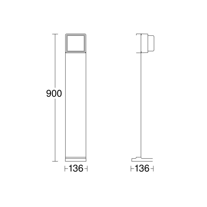 Steinel 078676 - LED Reguliuojama lauko lempa GL 85 C 900 LED/9W/230V IP44