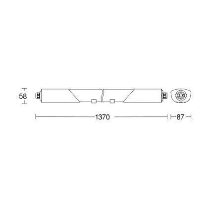 Steinel 078881 - LED Didelio našumo šviestuvas su jutikliu RS PRO 5100 SC LED/30W/230V IP66