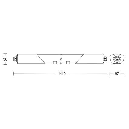 Steinel 079185-LED Didelio našumo šviestuvas su jutikliu RSPRO 5100SC LED/31W/230V IP66