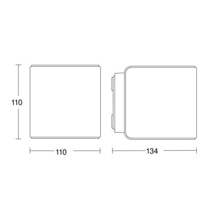 Steinel 079277 - LED Sieninis lauko šviestuvas L840 C LED/9,1W/230V IP44 antracitas