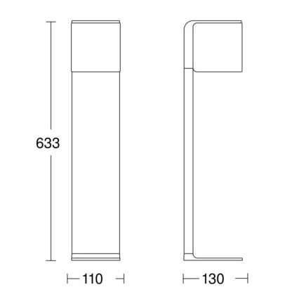 Steinel 079284 – LED lauko lempa GL 80 C LED/9,1W/230V IP44 antracitas