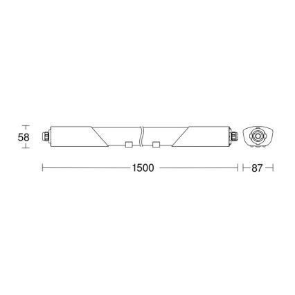 Steinel 079338 - LED Didelio našumo šviestuvas su jutikliu RS PRO 5150 SC 5C LED/42W/230V IP66