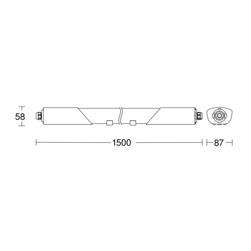 Steinel 079338 - LED Didelio našumo šviestuvas su jutikliu RS PRO 5150 SC 5C LED/42W/230V IP66