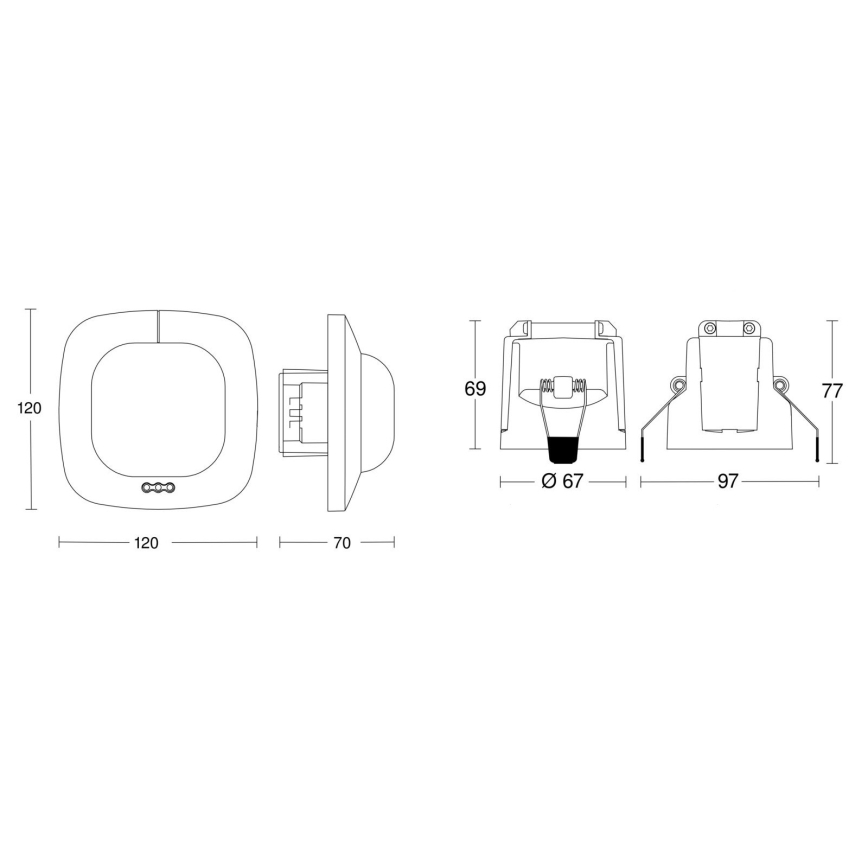 Steinel 079369 – Buvimo detektorius IR Quattro HD 24m COM1 baltas