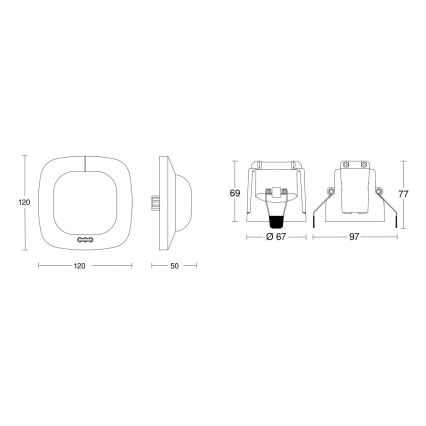 Steinel 079383 – Buvimo detektorius IR Quattro HD 24m KNX baltas