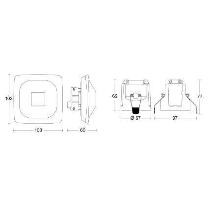 Steinel 079437 – Buvimo detektorius HF 360-2 KNX baltas