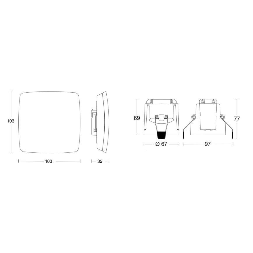 Steinel 079451 - Buvimo detektorius TRUE PRESENCE KNX baltas