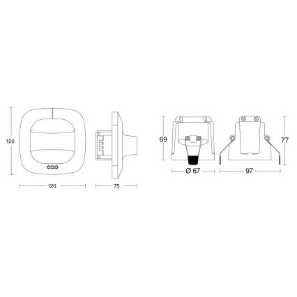 Steinel 079482 - Buvimo detektorius Dual HF COM1 baltas