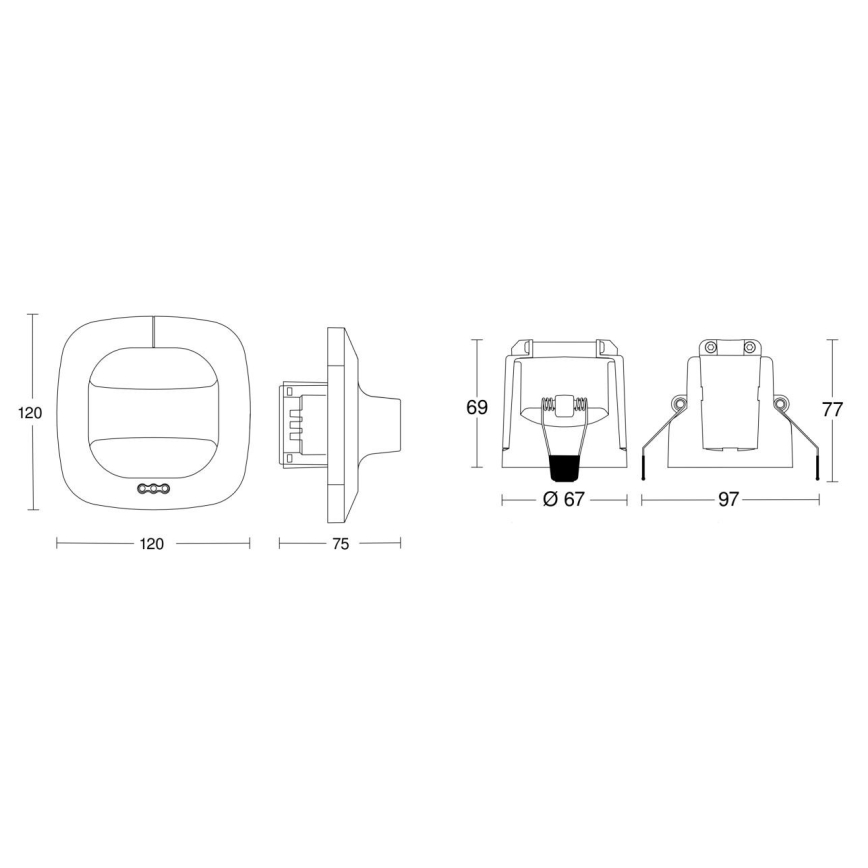 Steinel 079482 - Buvimo detektorius Dual HF COM1 baltas