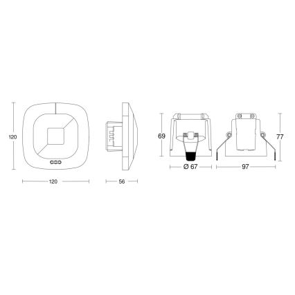 Steinel 079512 - Buvimo detektorius HF 360 COM1 baltas