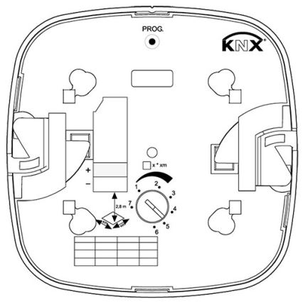 Steinel 079536 - Buvimo jutiklis HF 360 KNX baltas