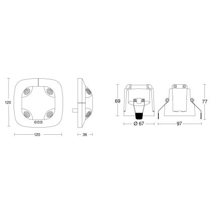 Steinel 079581 – Buvimo jutiklis DualTech KNX baltas