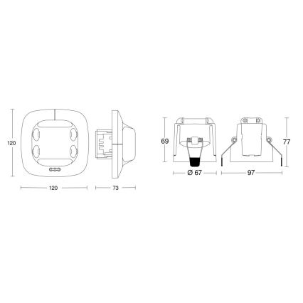 Steinel 079598 - Buvimo jutiklis Dual US COM1 baltas