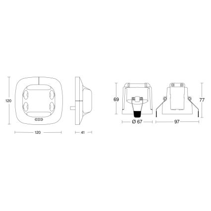 Steinel 079604 - Buvimo jutiklis Dual US KNX baltas