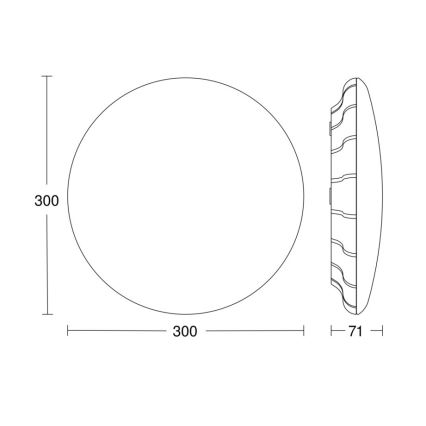 Steinel 081072 - LED Lubinis šviestuvas su jutikliu RS PRO S10 SC LED/9,1W/230V 4000K