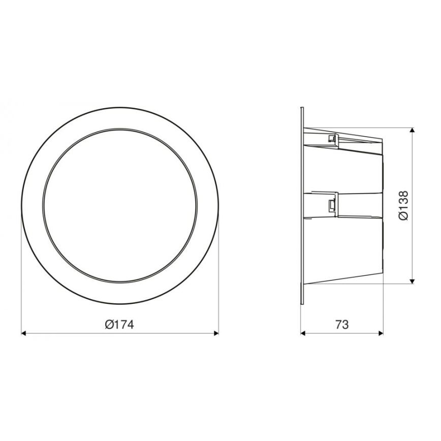 Steinel 084998 - LED Pritemdomas lauko Įleidžiamas šviestuvas su jutikliu RS PRO DL 150 SC LED/10,8W/230V 3000/4000/5700K IP54
