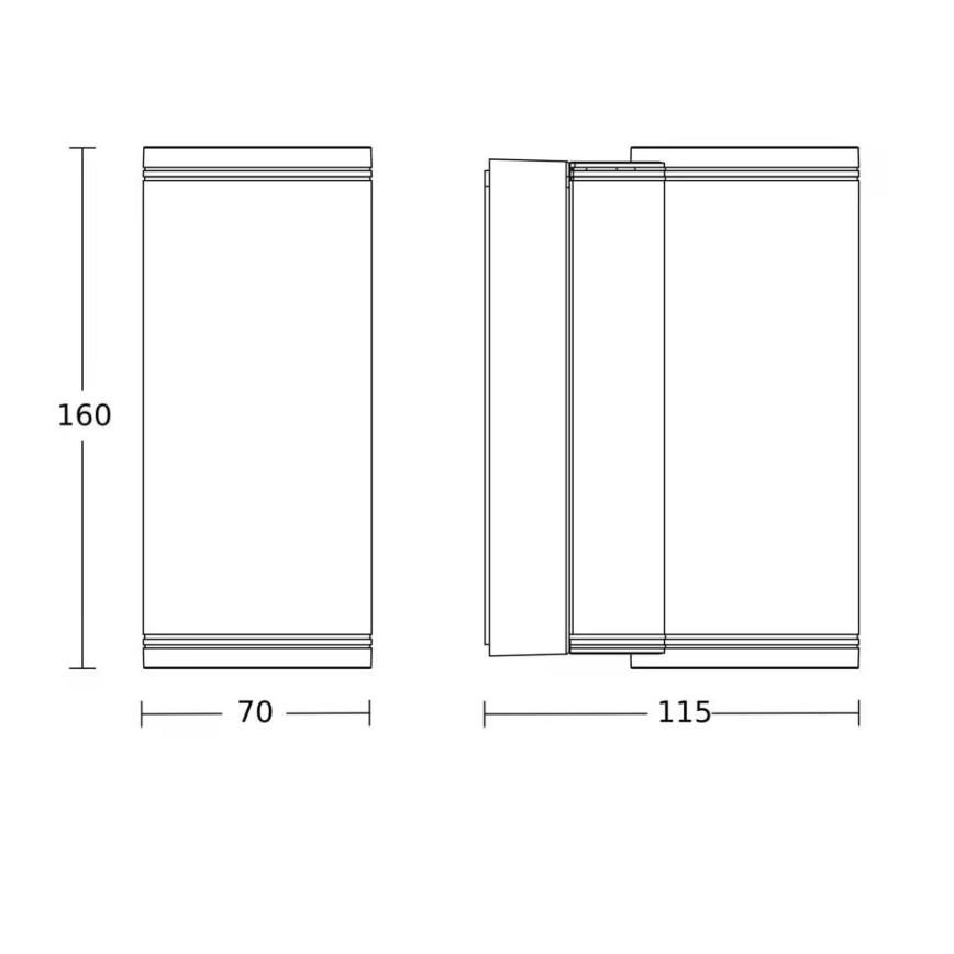 Steinel 087746 - LED lauko sieninis šviestuvas 2xGU10/14,5W/230V L 940 C IP44
