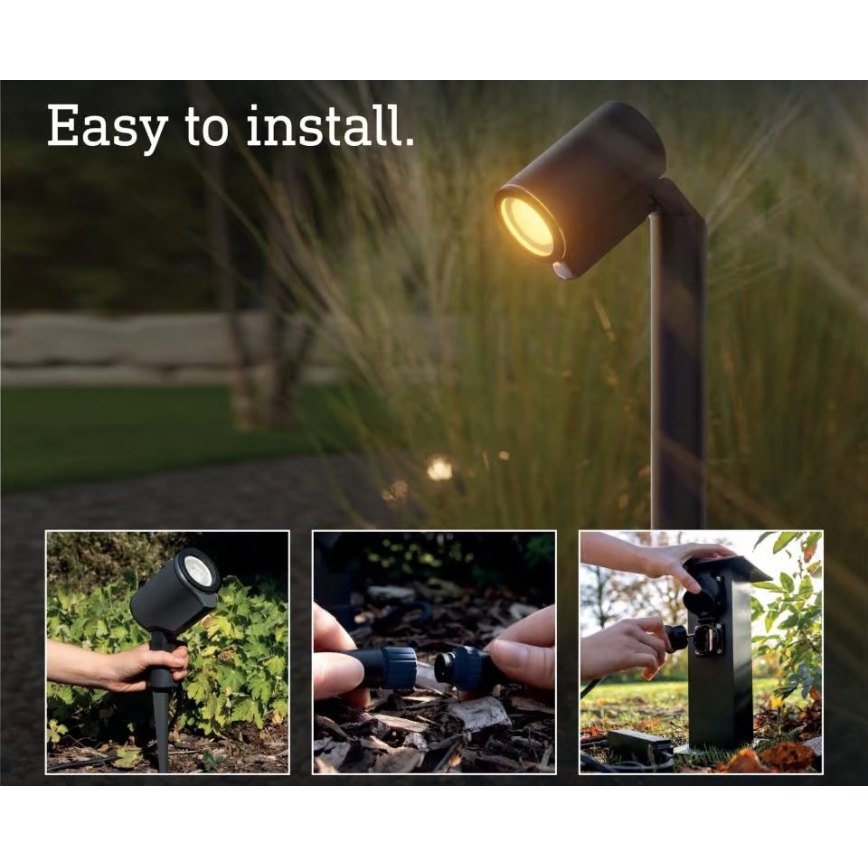 Steinel 089320 - LED RGBW Lauko šviestuvas su judesio jutikliu LED/7,9W/24V IP65