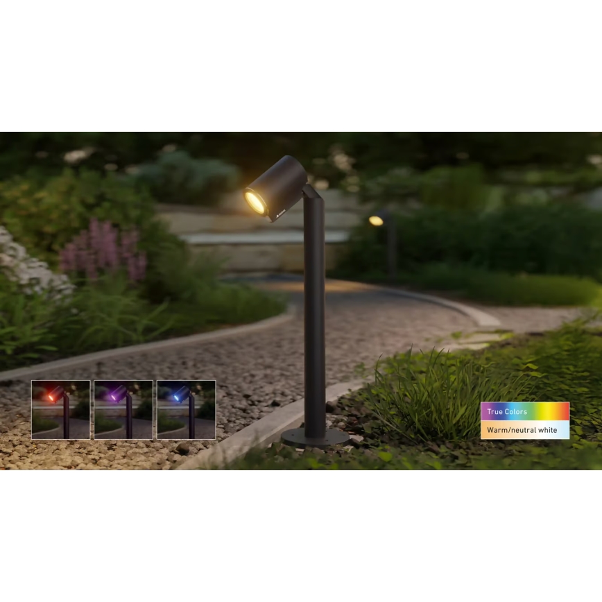 Steinel 089320 - LED RGBW Lauko šviestuvas su judesio jutikliu LED/7,9W/24V IP65