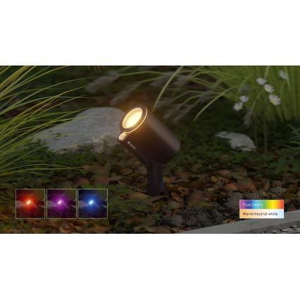 Steinel 089344 - LED RGBW lauko šviestuvas su judesio jutikliu LED/7,9W/24V IP65