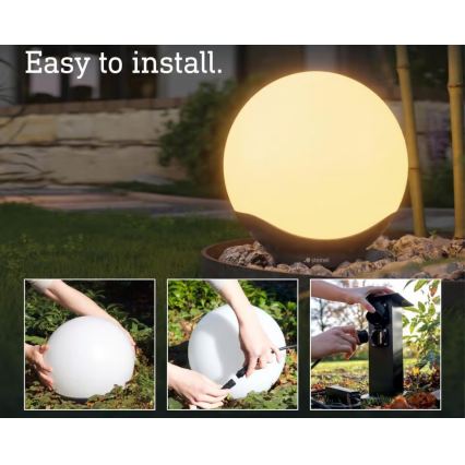 Steinel 089375 - LED RGBW lauko šviestuvas su jutikliu LED/9,07W/24V 400 mm IP65