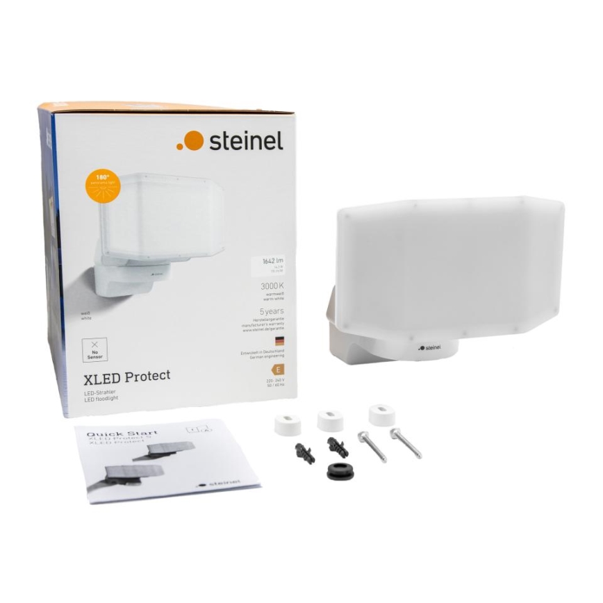 Steinel 090005 - LED prožektorius XLED PROTECT LED/13,6W/230V 3000K IP54 balta