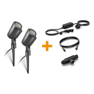 Steinel 093907 - Bazinis LED RGBW rinkinys, 2x lauko LED lempos LED/7,8W/24V IP65