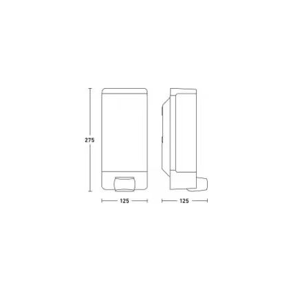 Steinel 094263 - Namo numerio apšvietimas su judesio jutikliu 1xE27/15W/230V L 14 S IP44