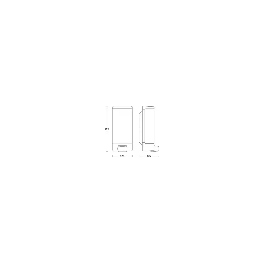 Steinel 094263 - Namo numeris su jutikliu 1xE27/15W/230V L 14 S IP44
