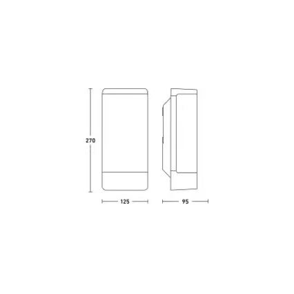 Steinel 094270 - Lauko sieninis šviestuvas 1xE27/15W/230V L 14 IP44