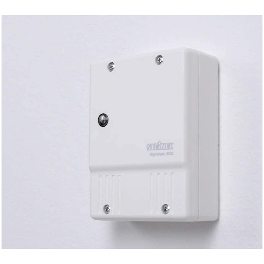 STEINEL 550615 - Prieblandos jungiklis NightMatic 3000 Vario baltas IP54