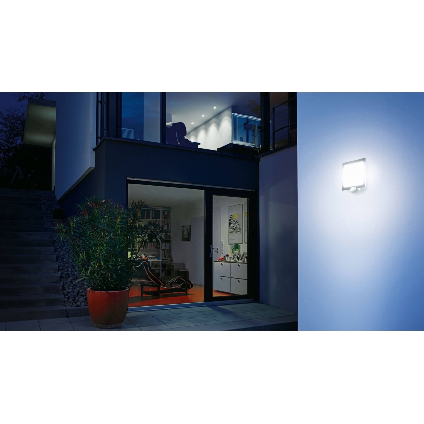 Steinel 566814 - Sieninis lauko šviestuvas su jutikliu 1xE27/60W/240V L 20 S