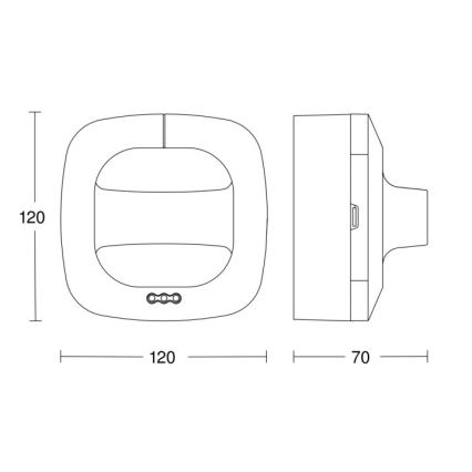 Steinel 590703 - Buvimo detektorius Dual HF COM1 baltas