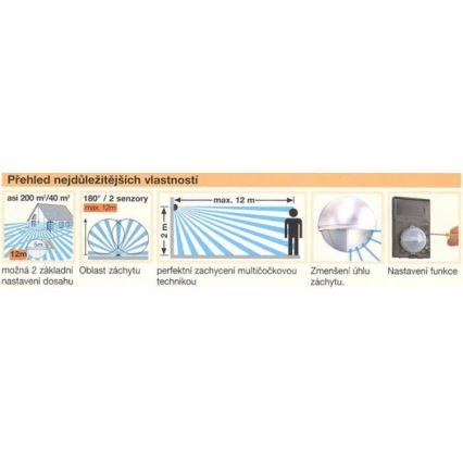 STEINEL 603618 - Judesio jutiklis IS 180-2 nerūdijantis plienas