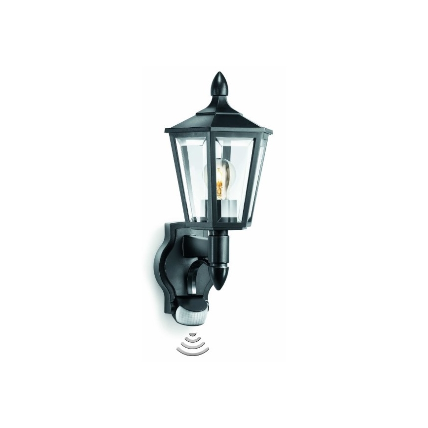 Steinel 617813 - Sieninis lauko šviestuvas su jutikliu L 15 1xE27/60W/230V