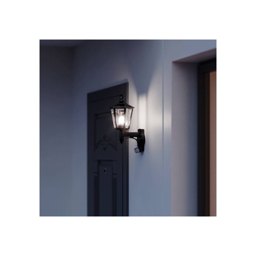 Steinel 617813 - Sieninis lauko šviestuvas su jutikliu L 15 1xE27/60W/230V