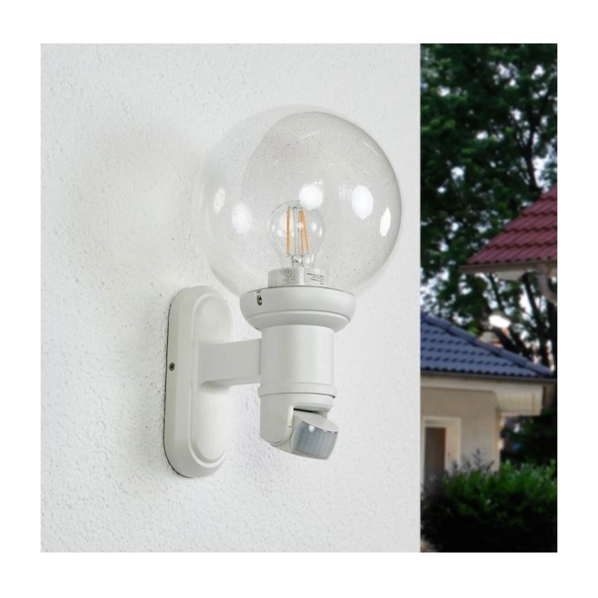 STEINEL 634315 - L 560 baltas lauko LED šviestuvas su jutikliu