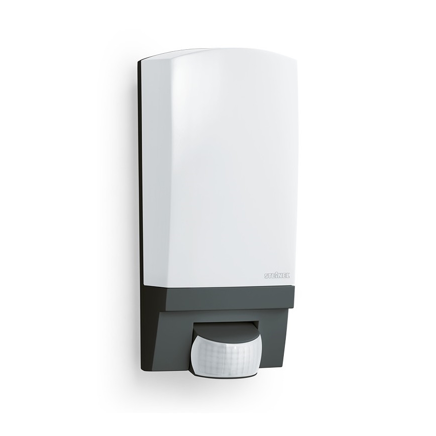STEINEL 650612 - L1 juodas lauko šviestuvas su jutikliu IP44