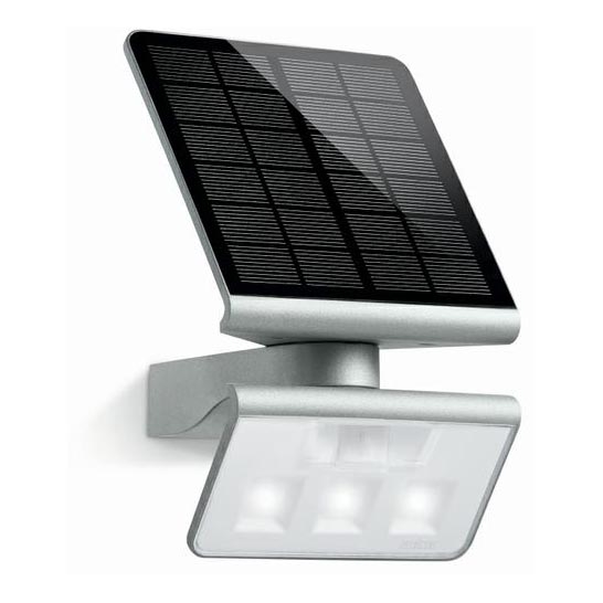 STEINEL 671013 - Saulės LED-Prožektoriaus šviestuvas XSolar L-S 1,2W/LED sidabras IP44 2500 mAh