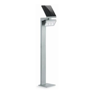 STEINEL 671211 - Saulės jutiklinis LED prožektorius XSolar GL-S 0,5W/LED sidabrinės spalvos IP44 2500 mAh