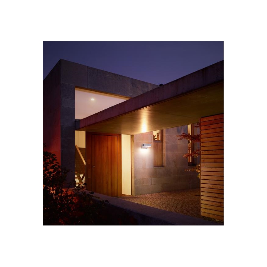 STEINEL 671310 - Sieninis LED lauko šviestuvas su jutikliu L810LED iHF 12W/LED