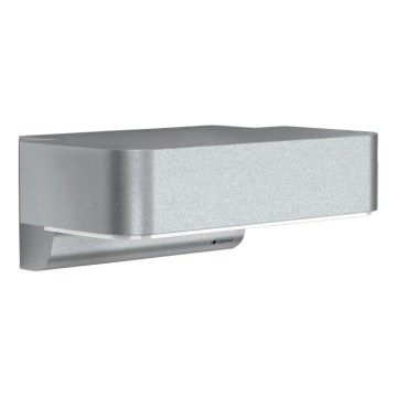 STEINEL 87555 - LED Lauko sieninis šviestuvas su jutikliu L 800 SC LED/7,5W/230V IP44 sidabras