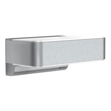 STEINEL 87562 - LED Lauko sieninis šviestuvas su jutikliu L 810 SC LED/9,8W/230V IP44 sidabras