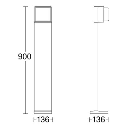 Steinel 078683 - LED Reguliuojama lauko lempa su jutikliu GL 85 SC 900 LED/9W/230V IP44