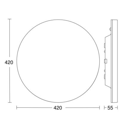 Steinel 067793 - LED Pritemdomas lubinis šviestuvas su jutikliu RS PRO R30 plus SC 23,7W/230V 3000K IP40