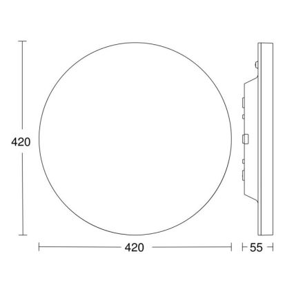 Steinel 067762 - LED Pritemdomas lubinis šviestuvas su jutikliu RS PRO R30 plus SC 23,7W/230V 4000K IP40