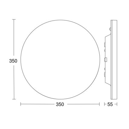 Steinel - LED Pritemdomas lubinis šviestuvas su jutikliu RSPROR20BASIC 15,3W/230V IP40 3000K
